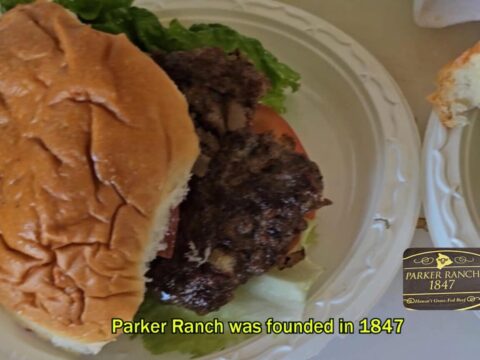 Parker Lunchの名物は、グラスフェッドビーフを使ったハンバーガー