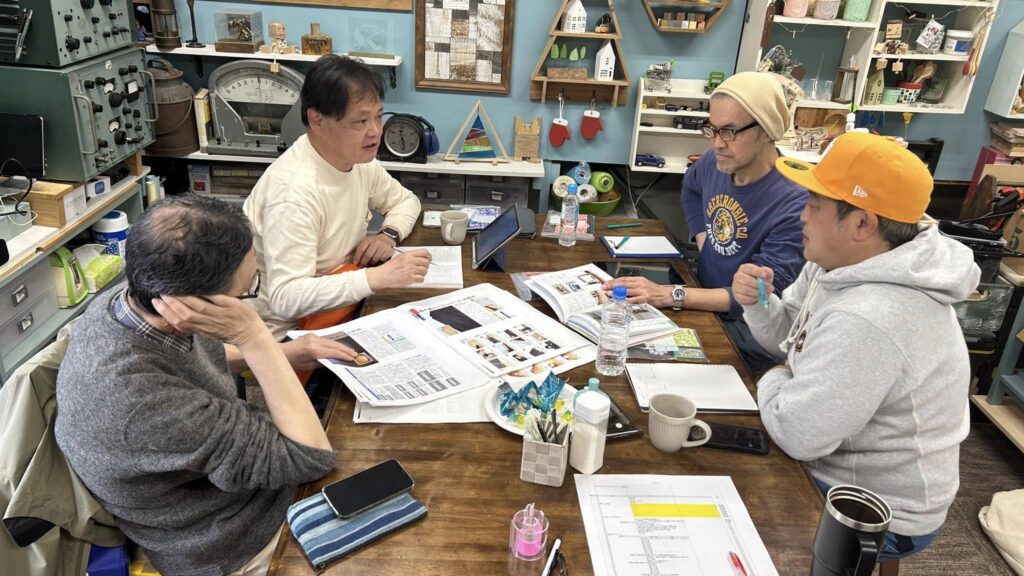 DIY本7冊目、編集会議中！4週間の留守中も作業進行