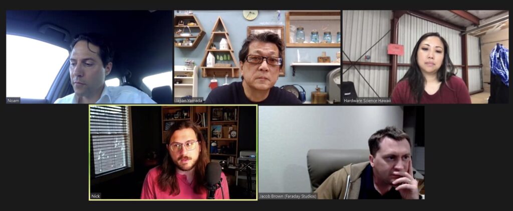 山田芳照 yamada yoshiteru DIY サイエンスメンバーでzoomミーティング