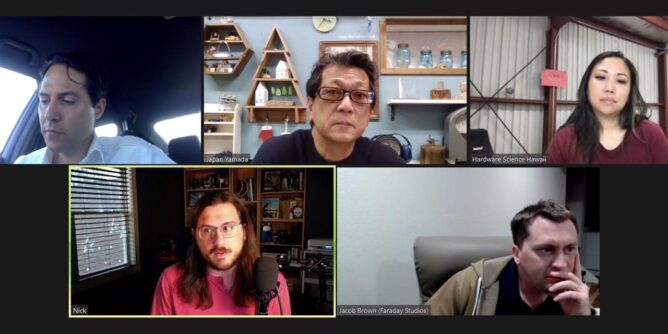 山田芳照 yamada yoshiteru DIY サイエンスメンバーでzoomミーティング