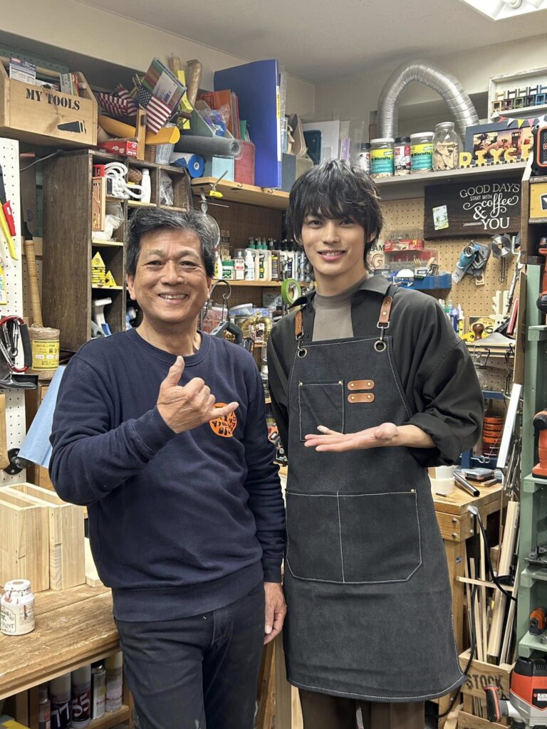 山田芳照 yamada yoshiteru DIY 広報誌の撮影で俳優の神尾楓珠さんをサポート