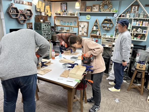 仕上げはワイドボックスを作って講座終了