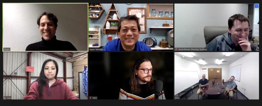 山田芳照 yamada yoshiteru DIY 早朝ミーティングはいつものサイエンスメンバー