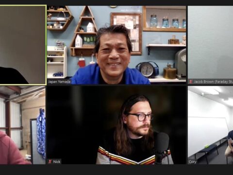 山田芳照 yamada yoshiteru DIY 早朝ミーティングはいつものサイエンスメンバー