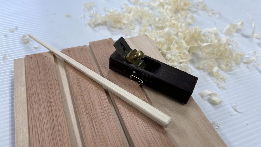 カンナで削る箸作り、、海外でも出来るか