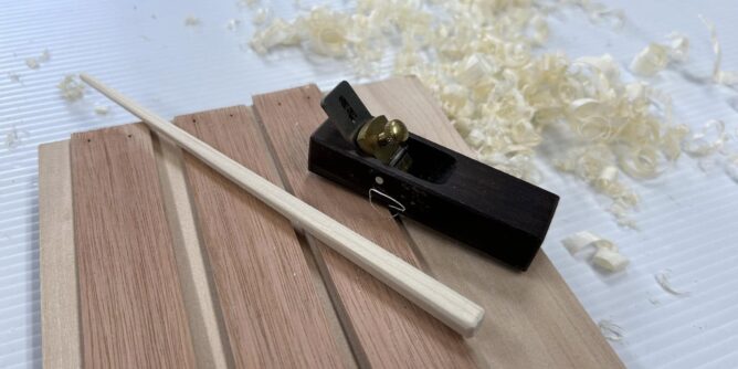 カンナで削る箸作り、、海外でも出来るか