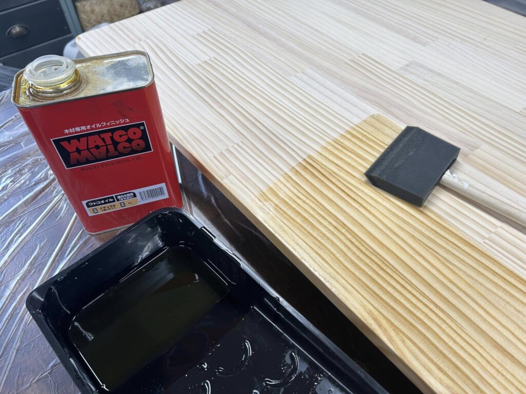 撮影用の天板作っています