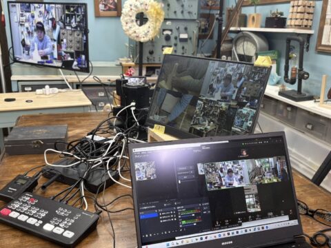 鹿児島と中継でオンライン講座開催中