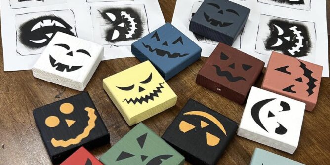 ワークショップの準備中、ハロウィンバージョンです