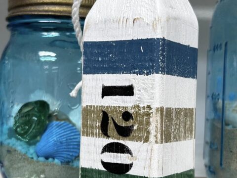 ペイントワークショップ用にWOOD BUOYの見本