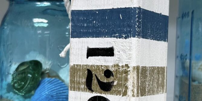 ペイントワークショップ用にWOOD BUOYの見本