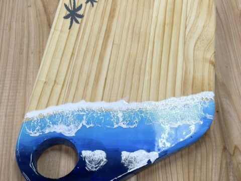 ワークショップで使うカッティングボードの見本