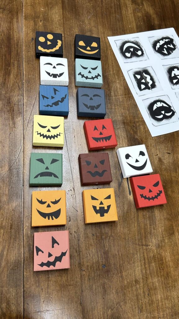 ワークショップの準備中、ハロウィンバージョンです