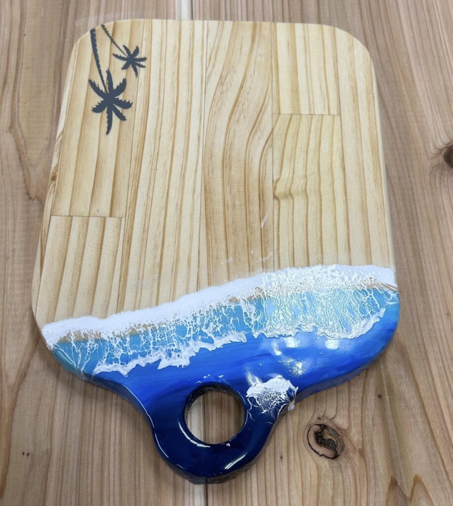 ワークショップで使うカッティングボードの見本