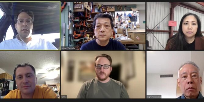 山田芳照 yamada yoshiteru DIY 時差19時間のアメリカと日本のZOOMミーティング