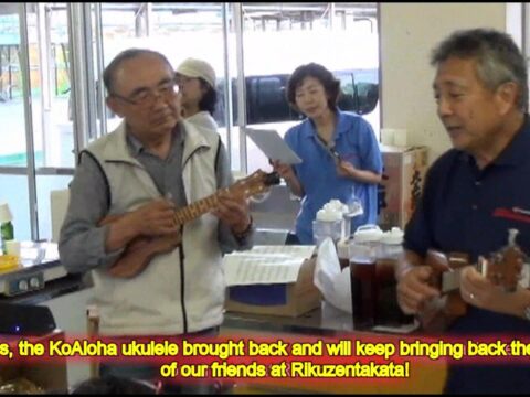 10年前に陸前高田の米崎中学校仮設住宅を支援