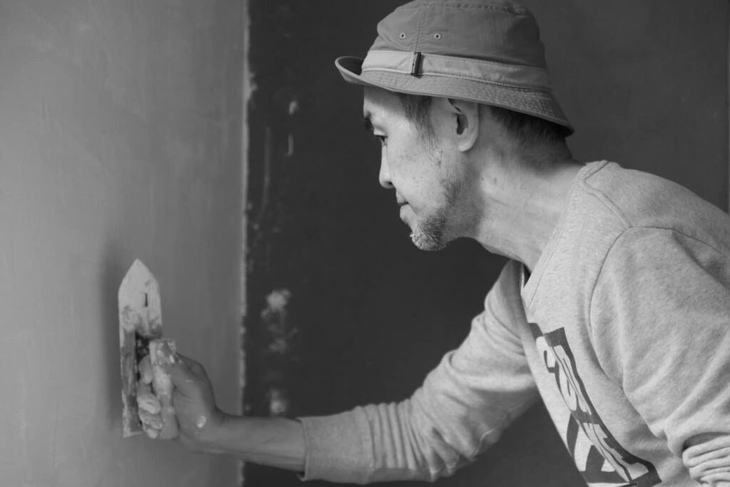 DIY本の撮影、漆喰塗り編です