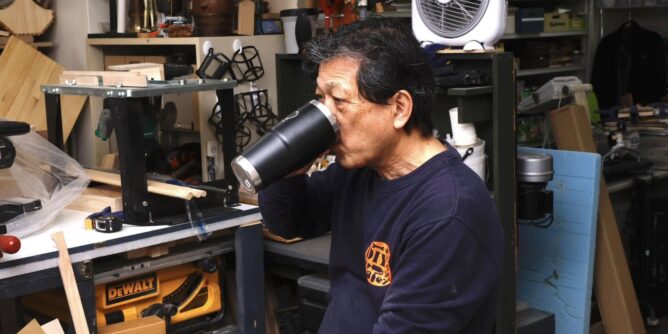 山田芳照 yamada yoshiteru DIY 薄型シューズラック作っています