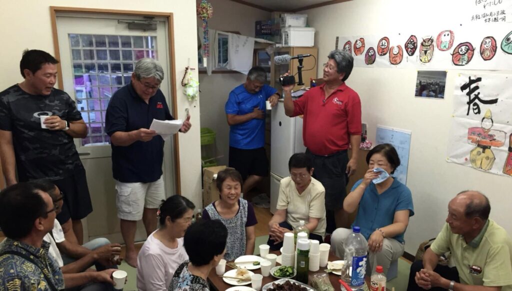 10年前に陸前高田の米崎中学校仮設住宅を支援