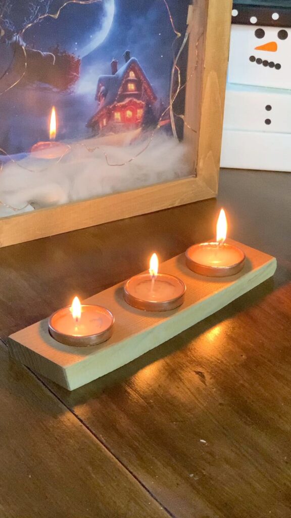 端材でキャンドルホルダー作り