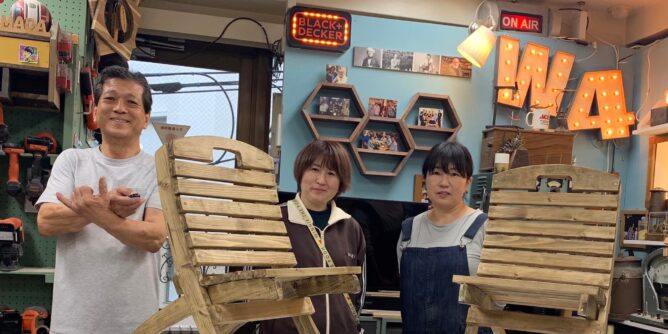山田芳照 yamada yoshiteru DIY ボーチェア作りの講座を開催