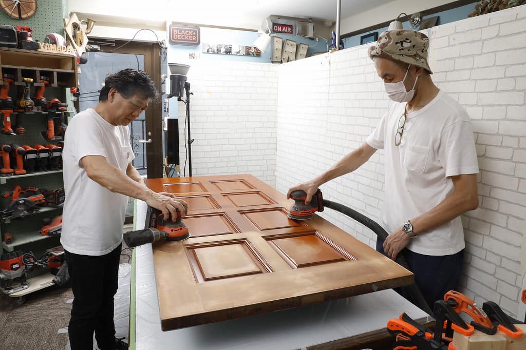 山田芳照 yamada yoshiteru DIY ホームセンター向けのHowto撮影中