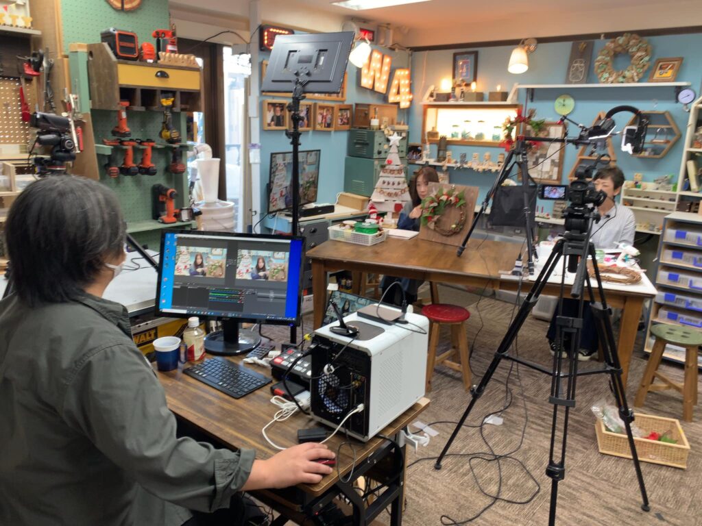 Japan Hobby Show クリスマス向け告知動画撮影中