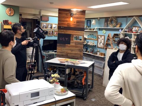 テレビ愛知　サンデージャーナルの撮影