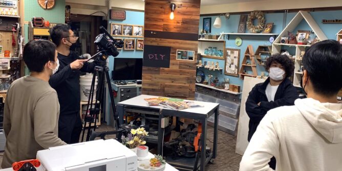 テレビ愛知　サンデージャーナルの撮影