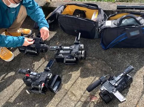 熱海ロケ、天気も回復して撮れ高OK