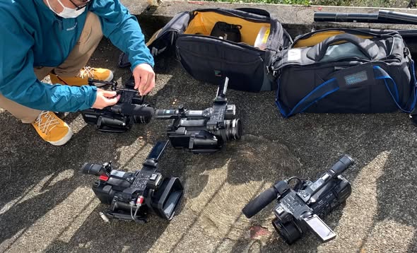 熱海ロケ、天気も回復して撮れ高OK