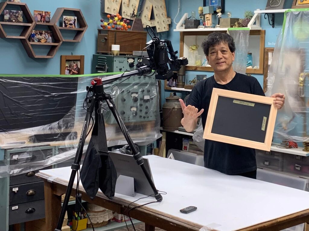 山田芳照 yamada yoshiteru DIY ポーリングアートを飾るフレーム作り