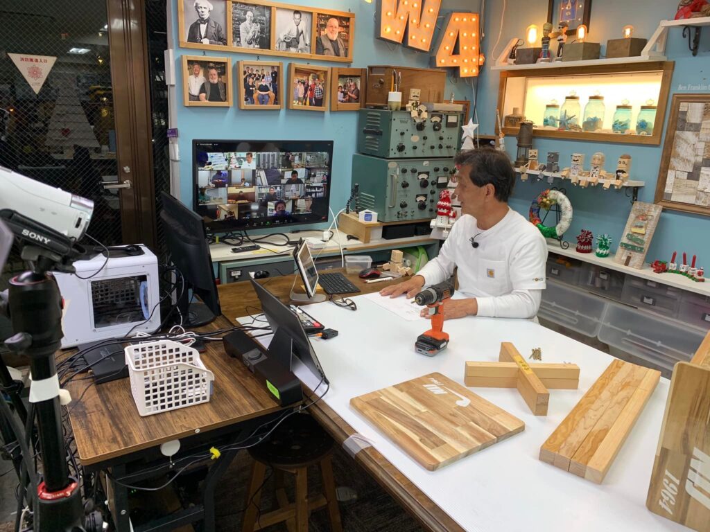 直方の皆さんと木工ワークショップ開催中 山田芳照 yamada yoshiteru DIY