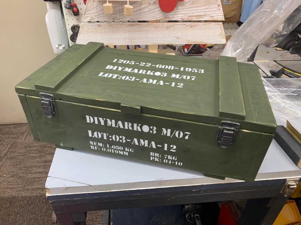 充電済みは弾薬箱に保管です