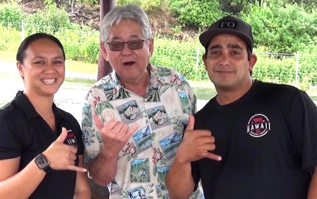 Hawaii島の牧草で育った牛肉のステーキ