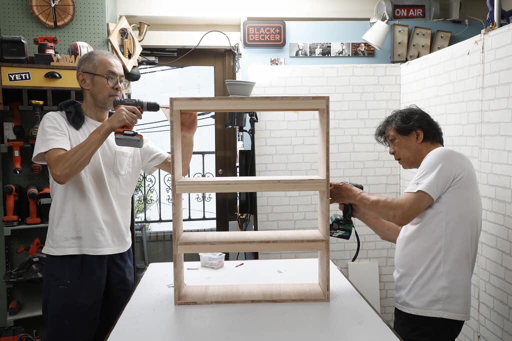 山田芳照 yamada yoshiteru DIY ホームセンター向けのHowto撮影中