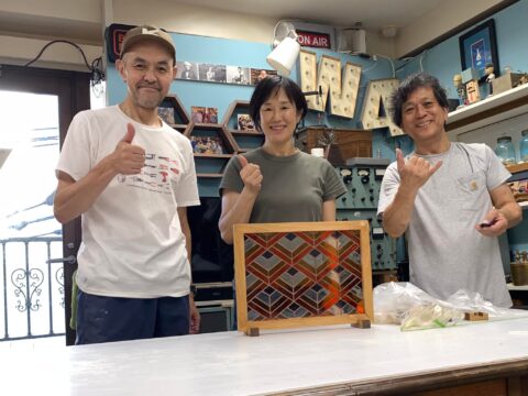 山田芳照 yamada yoshiteru DIY 本日の工房講座はステングラス作家さんです