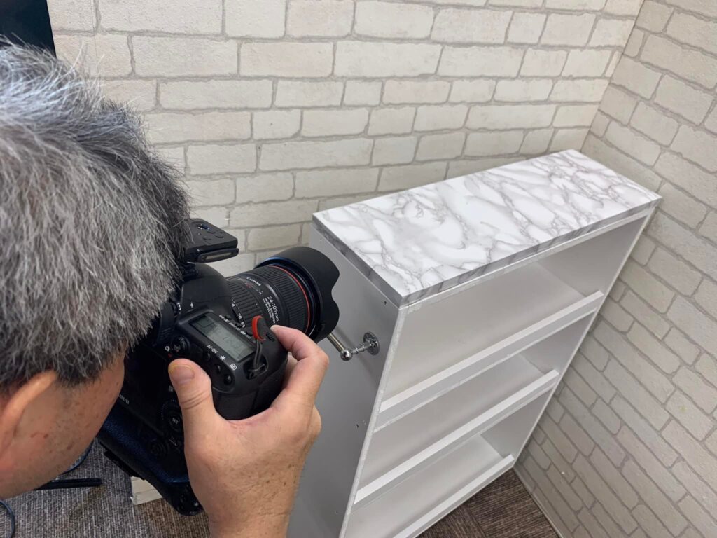 ホームセンター向けのHowto撮影中