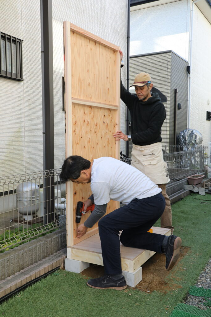 ２×４工法で作るガーデンシェッド