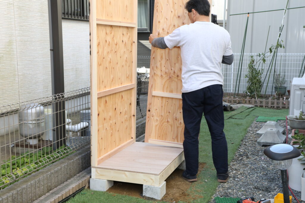 ２×４工法で作るガーデンシェッド