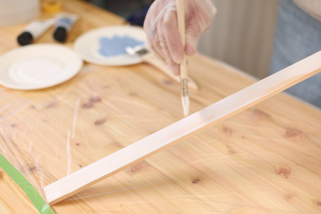 シェブロン柄カフェトレイの作り方