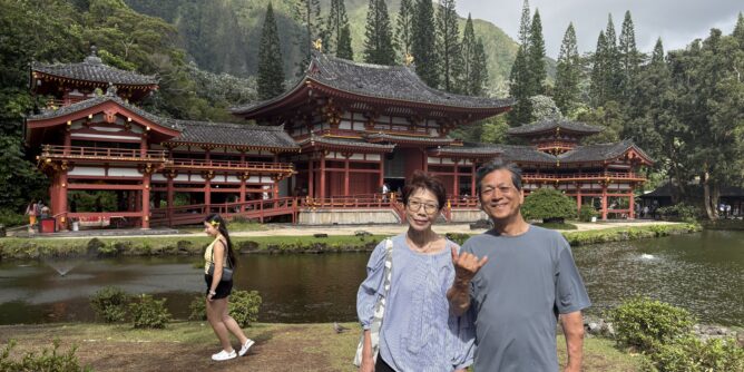 カネオヘの平等院へ