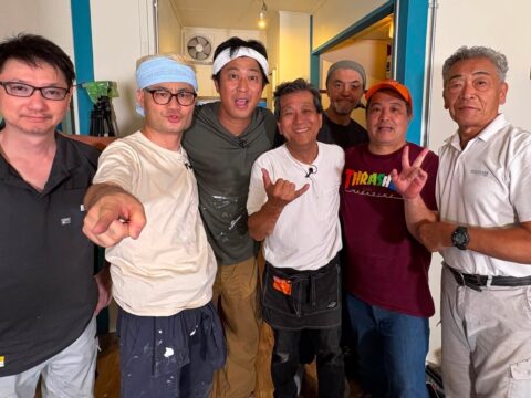 汗だく古民家DIY生活|パンサー尾形の古民家DIY撮影風景