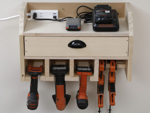 電動工具収納ラックの作り方|DIYで工具を整理する専用棚